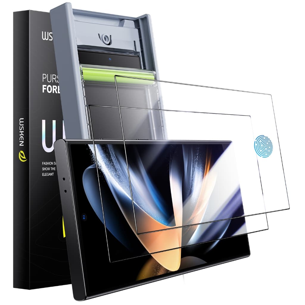 Wsken S25 Ultra S26 Ultra กระจกนิรภัยกันรอยหน้าจอ 9H กันแตก 6.8 นิ้ว สําหรับ Samsung Galaxy S24 ฟิล์ม+เคส Set…