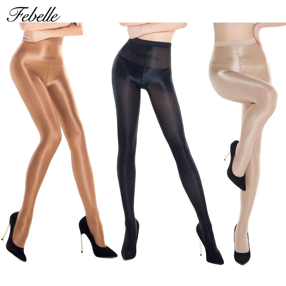 🚚หญิงคุณภาพสูง Pantyhose 70D ใหม่แฟชั่นผู้หญิง 3 สี TigJHs Lady เซ็กซี่เรียบซาตินเงาถุงน่องน้ํามัน JHTH[OVSA]