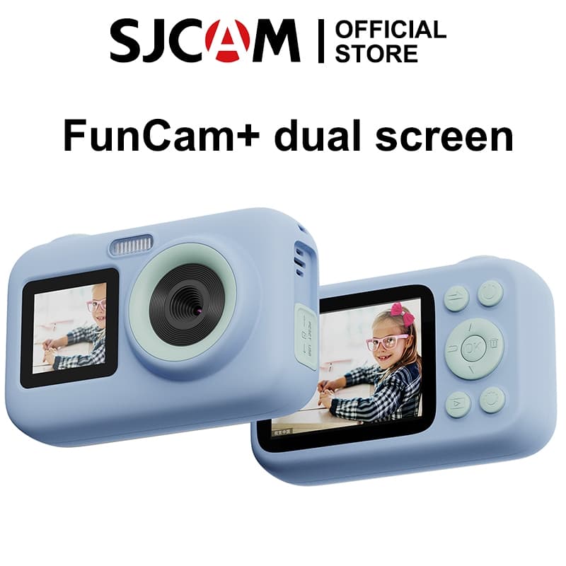 Sjcam FunCam+ Dual screen 1080P ความละเอียดสูง เด็ก กล้องดิจิทัล แบบพกพา กล้องวิดีโอ ขนาดเล็ก…