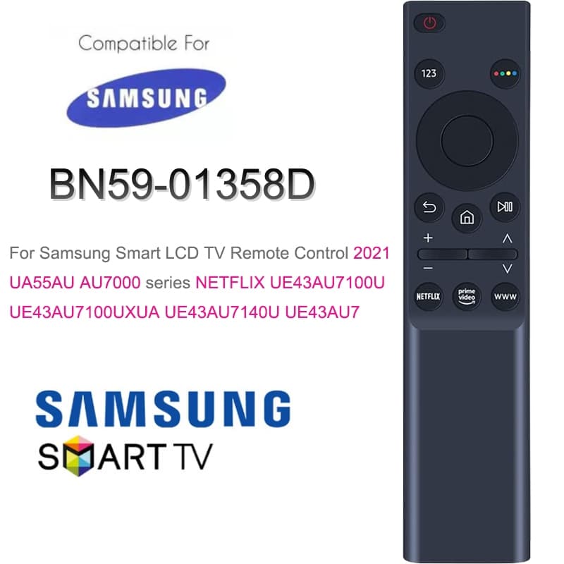 Bn59-01358d Samsung Original Remote สําหรับ Samsung Smart-TV 2021 UA55AU AU7000 series LCD LED UHD QLED 4K…