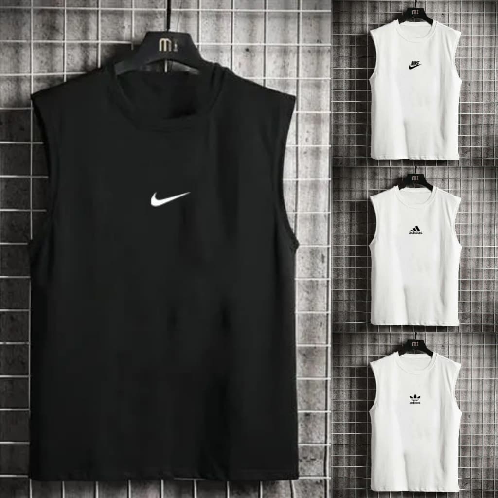 เสื้อกั๊กผู้ชาย สไตล์กีฬา สําหรับใส่เป็นคู่ เหมาะสมทั้งผู้ชายและผู้หญิง พร้อมเสื้อยืดแขนกุด