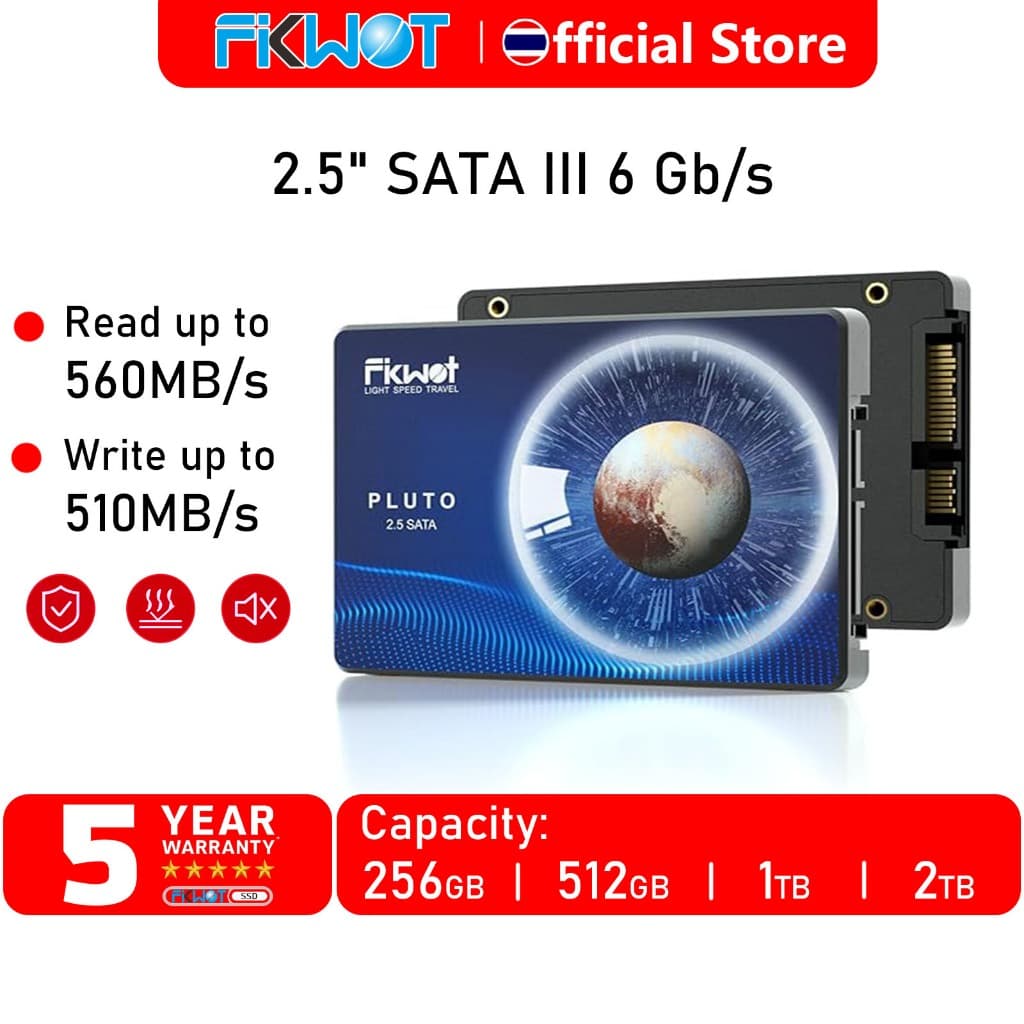 Fikwot FX815 2.5" SATA III SSD 6Gb/s Read 560MB/s Write 510MB/s สําหรับ Laptop/PC 256GB 512GB 1TB
