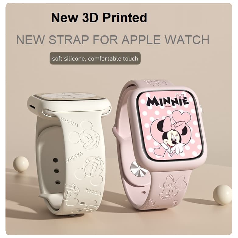 3d Imprint สายซิลิโคน + กรณีสําหรับ Apple Watch สาย Series11,10 9 8 7 6 5 4 3 2 1,SE,Ultra Shell ขนาด 41…