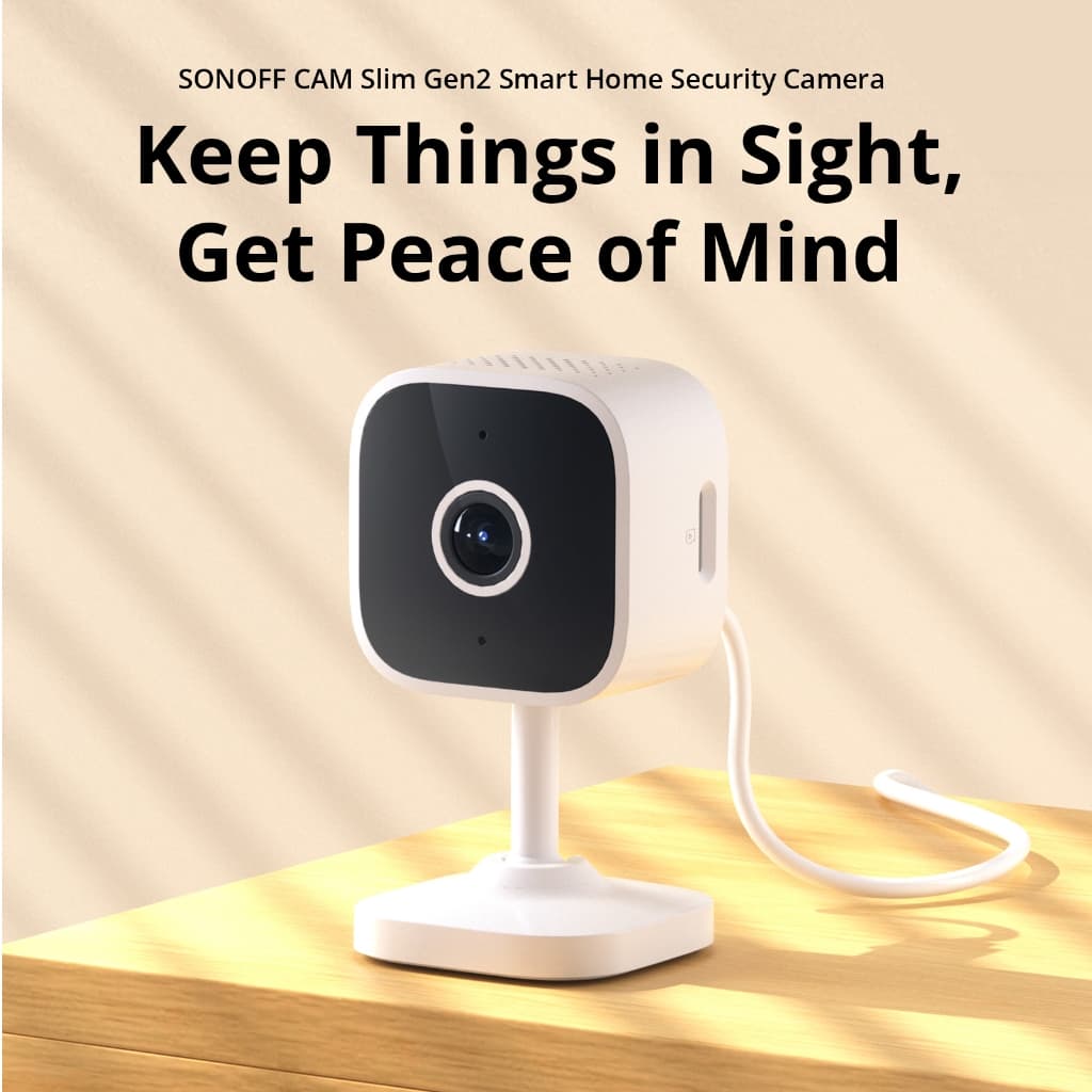 Sonoff CAM Slim Gen2 กล้องรักษาความปลอดภัยบ้านอัจฉริยะ 1080P Human & Motion Detection Night Vision…