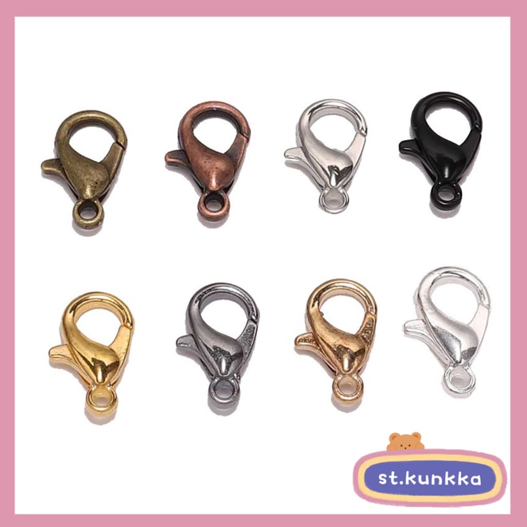 ตะขอโลหะสําหรับทําเครื่องประดับ DIY ขนาด 10-21 มม. 50 ชิ้น