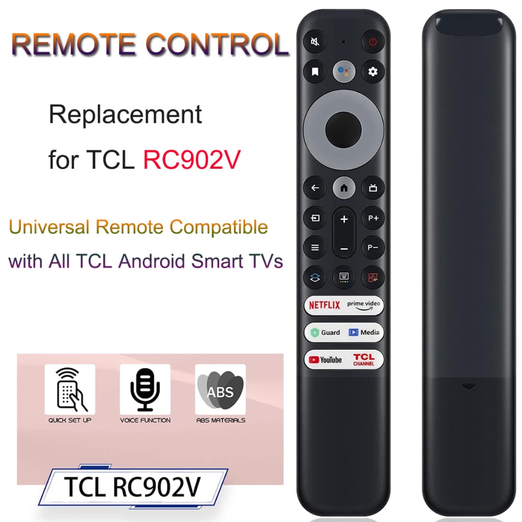 ใหม่ Original RC902V สําหรับ TCL สมาร์ททีวี 50P725G 55C728 75C728 X925PRO 65X925 อุปกรณ์เสริมรีโมทคอนโทรล…