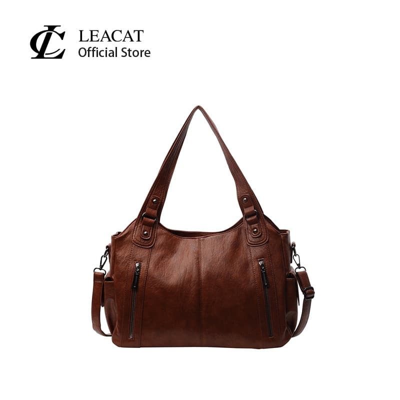 Leacat Tote bag with high-end feel ความจุขนาดใหญ่กระเป๋าสะพายไหล่เดียวกระเป๋าสะพายข้างอเนกประสงค์สําหรับผู้หญิ…