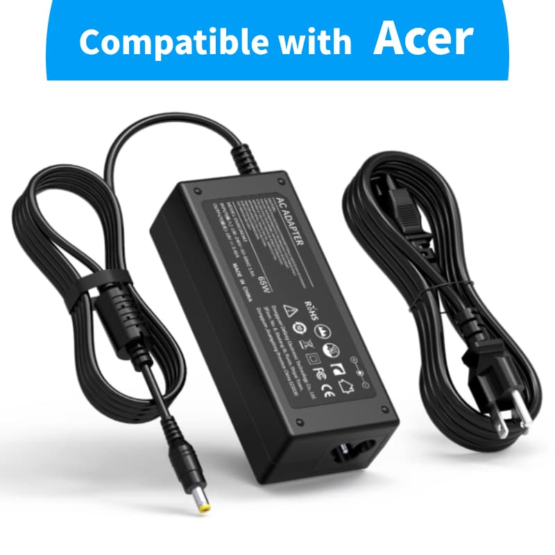สายไฟ 19V สําหรับจอภาพ Acer, Acer LCD Monitor H236HL, SA230, G276HL, S230HL, G246HL, G206HQL, S271HL, S240HL,…