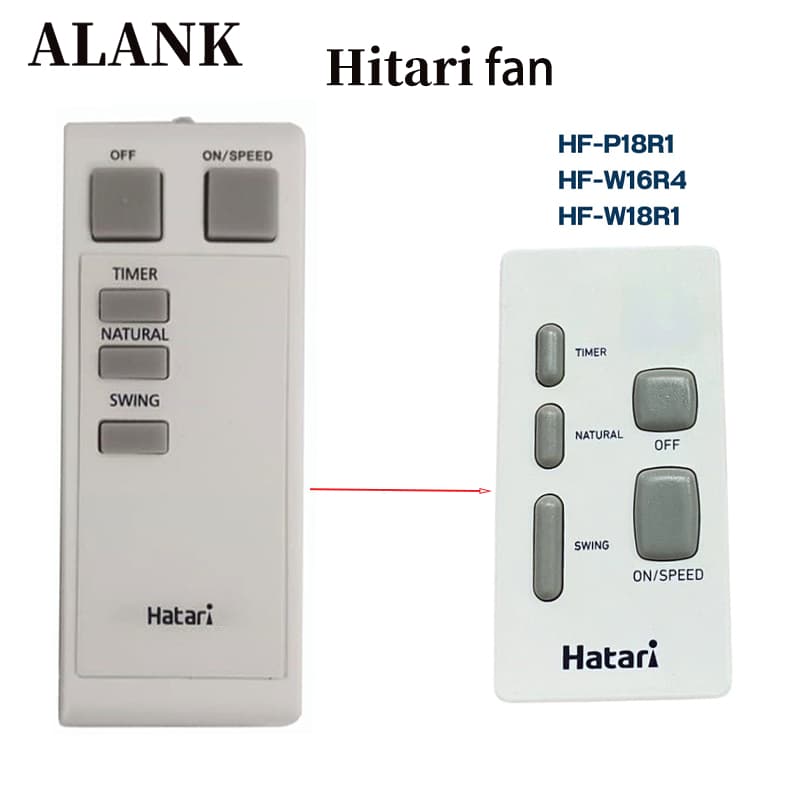 ALANK รีโมทพัดลม ฮาตาริ Hatari ใช้โดยตรงโดยไม่ต้องการตั้งค่า