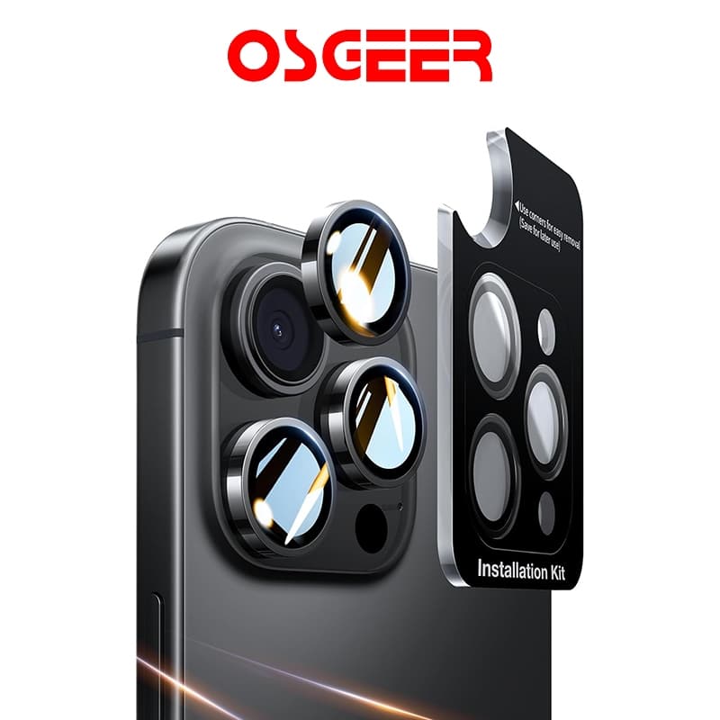 OSGEERฟิล์มกันรอยกล้อง/ฟิล์มเลนส์กล้องสําหรับ iPhone 18 Pro Max 17 16 15 14Pro 13 -11…