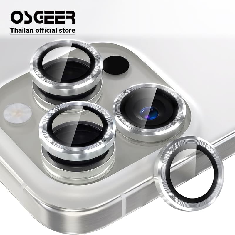 OSGEER สําหรับ iPhone Duo 18 17 Air 16 15 14 13 12 11 Pro Max ตัวป้องกันเลนส์กล้อง - กระจกนิรภัย HD…