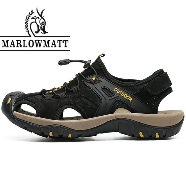 Marlowmatt รองเท้าแตะผู้ชาย 2026 สไตล์ใหม่รองเท้าฤดูฝนรองเท้าแบรนด์ดังกลางแจ้งปีนเขากันน้ํากันลื่น