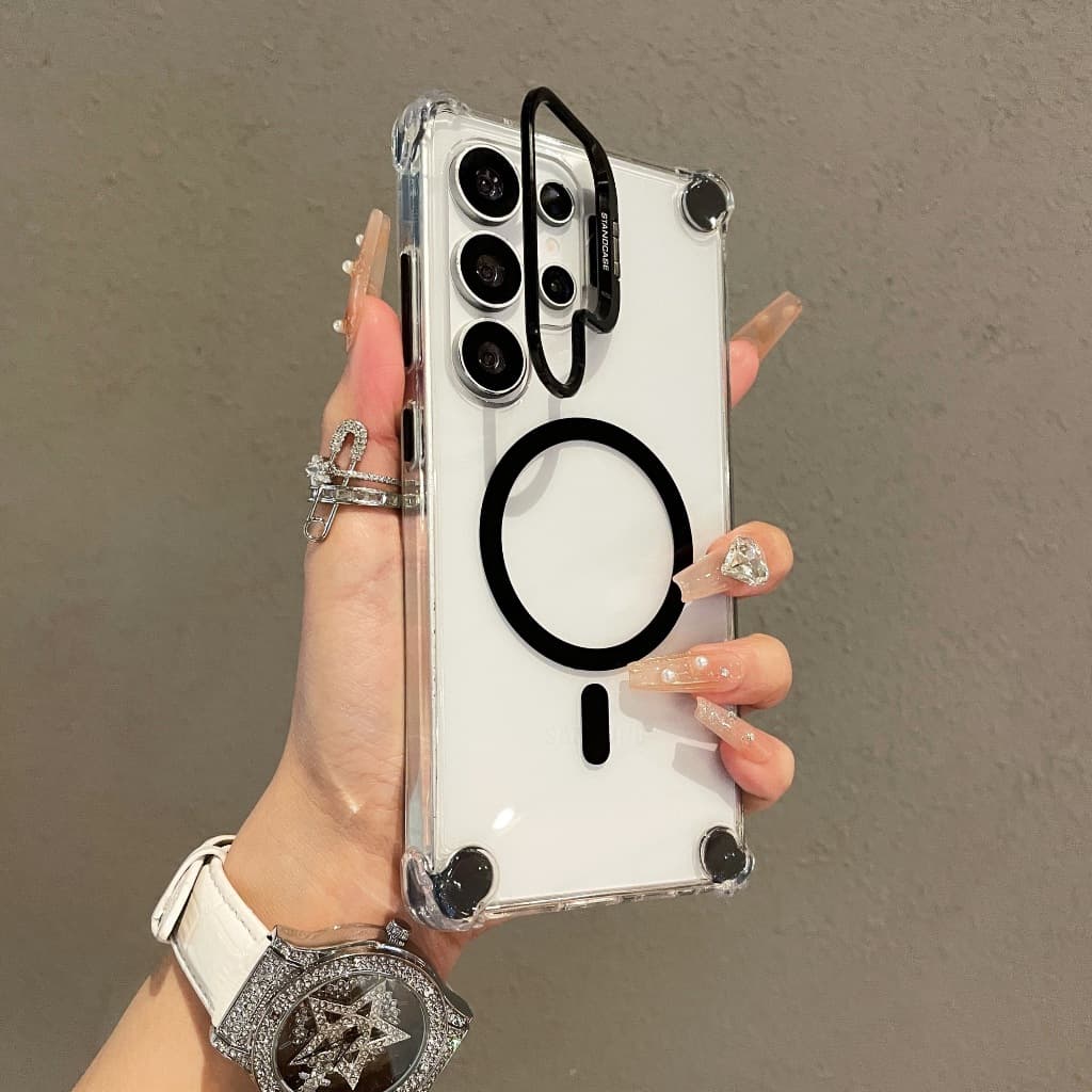 เหมาะสําหรับ Samsung bracket เคสโทรศัพท์แม่เหล็ก S26U S25U S25P S24P S25 S24 S24U S24FE S23U S23P S23 S23FE…
