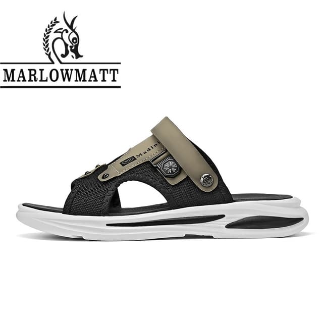 รองเท้าแตะผู้ชาย Marlowmatt | กันน้ํากันน้ํา | กันลื่น | รองเท้าแตะกลางแจ้ง | รองเท้าฤดูฝน | สไตล์สไตล์ใหม่