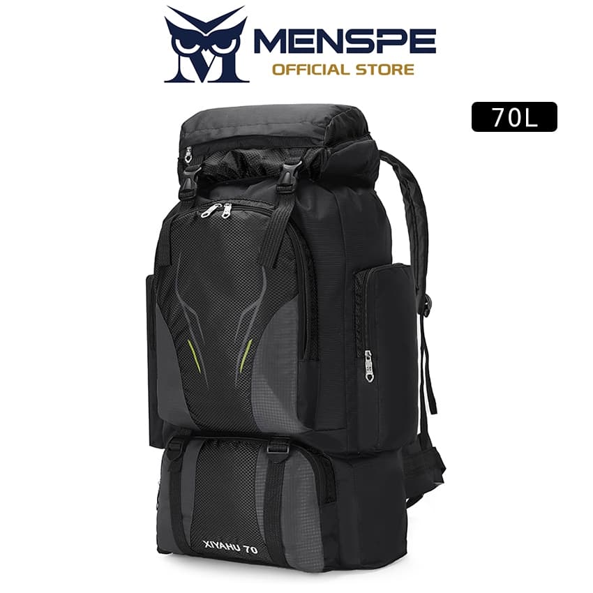 MENSPE กระเป๋าเป้สะพายหลังสําหรับปีนเขากลางแจ้ง ความจุขนาดใหญ่ 70 ลิตร