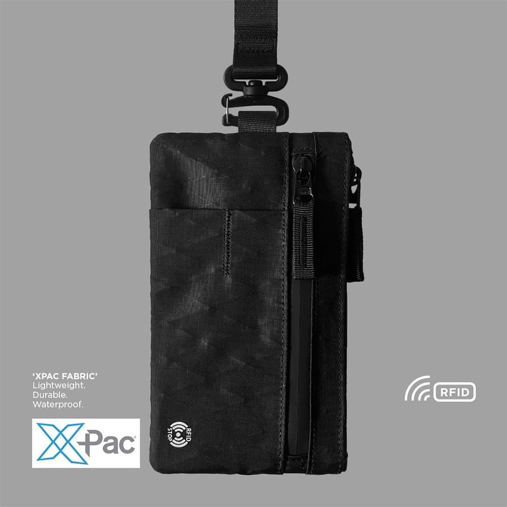 ร RFID กระเป๋าเอกสาร XPAC โทรศัพท์มือถือซิปกระเป๋าใส่เหรียญหนังสือเดินทางใบขับขี่กระเป๋าสตางค์