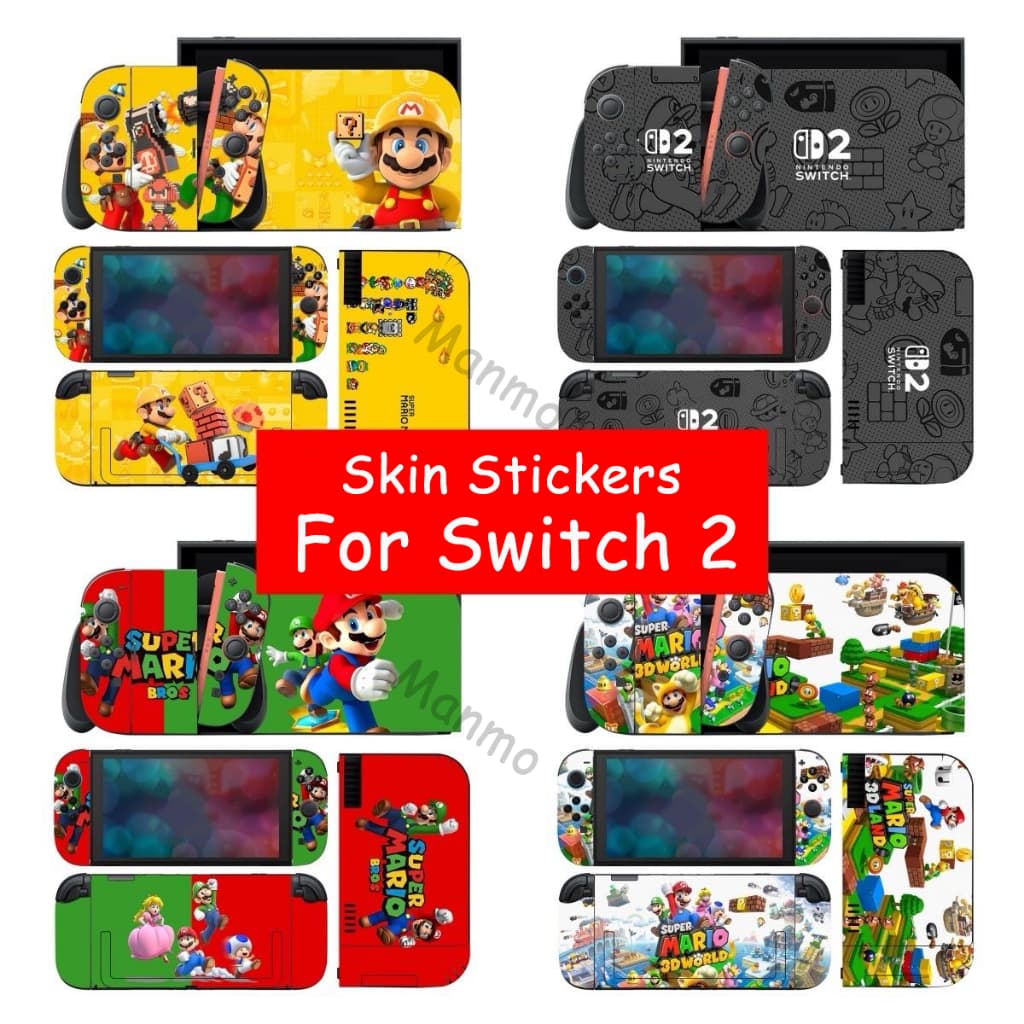 สติกเกอร์ผิวสําหรับ Nintendo Switch 2 2025 Consle, ชุดไวนิล Decal ฝาครอบสติกเกอร์สําหรับเกมคอนโซล Joycons,…