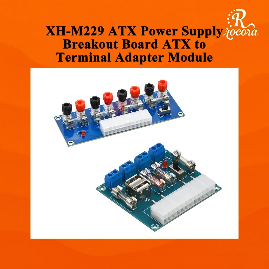 XH-M229 บอร์ดแปลงไฟ ATX สําหรับพาวเวอร์ซัพพลายคอมพิวเตอร์ ATX Power Supply Breakout พร้อมขั้วต่อสาย