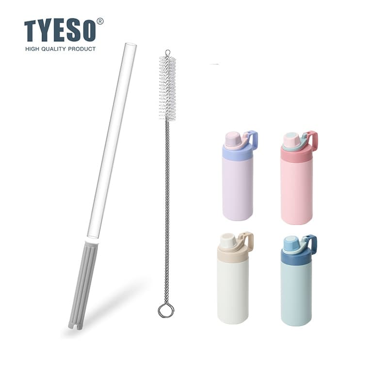 TYESO หลอดดูด PCTG พร้อมแปรงทําความสะอาด – ใช้กับขวดเก็บความเย็นรุ่น 01-01008 / 01-01009 / 01-01010…