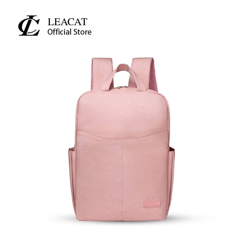 Leacat Simplicity Macaron กระเป๋าแล็ปท็อป กระเป๋าเป้สะพายหลัง สีชมพู 13 14 15.6 นิ้ว กระเป๋าเป้สะพายหลัง…