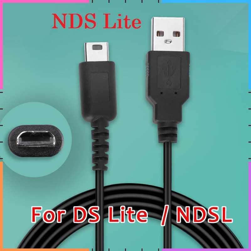 คลังสินค้าพร้อมUSB Data Charger สายชาร์จสายไฟสําหรับ Nintendo DS Lite NDSL