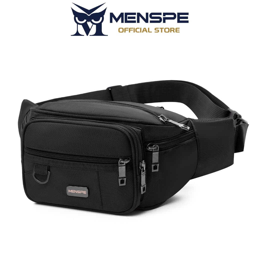 MENSPE กระเป๋าคาดหน้าอกสําหรับผู้ชาย กระเป๋ากีฬากันน้ําแบบบางพิเศษ