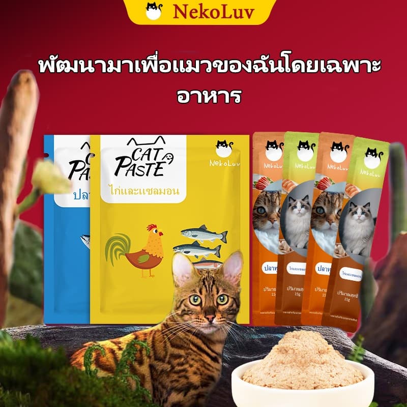 ขนมแมวเลีย 100 ซอง อาหารเปียกแมว อาหาร อาหารเปียกแมว'แบบหลอดบีบ สามารถใช้เป็นหลักได้ cat snack stick แสนอร่อย…