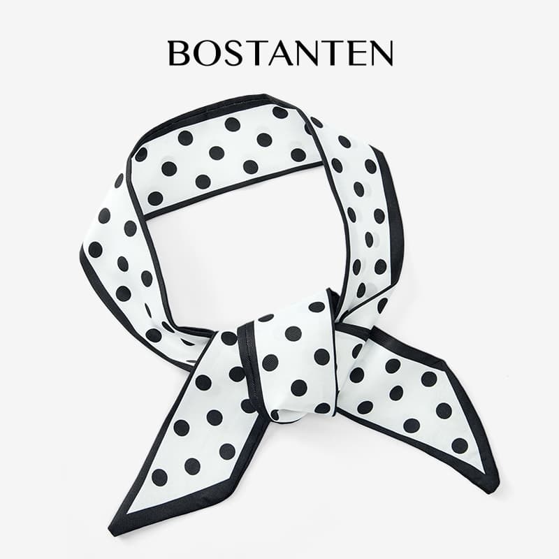 BOSTANTEN ผ้าพันคอไหมผู้หญิงและผู้ชาย ดีไซน์ทันสมัย ใช้งานได้หลากหลาย ใส่ได้ทุกโอกาส