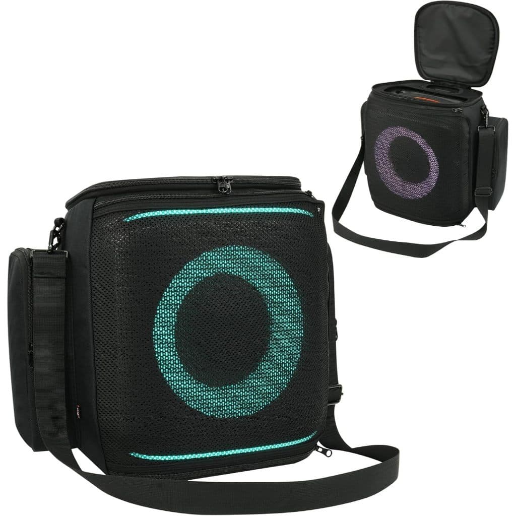 กระเป๋าเดินทางสําหรับ JBL Partybox Encore 2, เคสป้องกันถุงเก็บตาข่ายพร้อมสายสะพายไหล่และกระเป๋าอุปกรณ์เสริมสอง…