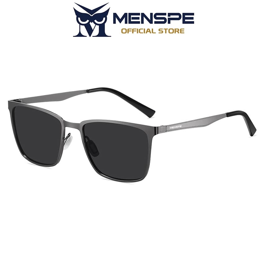 Menspe แว่นกันแดดผู้ชาย UV400 แว่นตาโพลาไรซ์ทรงสี่เหลี่ยมแว่นกันแดดตาแสงอัลตร้าตาป้องกันแสงสะท้อน