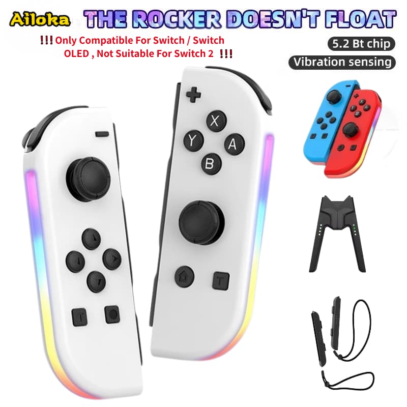 For Switch / OLED / LITE Joycons Gamepad Bluetooth Wireless Controller Joystick With Dual Vibration
