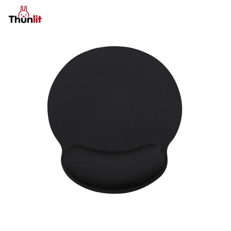 Thunlit Ergonomic แผ่นรองเมาส์พร้อมที่วางข้อมือโต๊ะข้อมือ Mousepad แผ่นรองเมาส์สําหรับเล่นเกมแผ่นรองเมาส์สีดํา…
