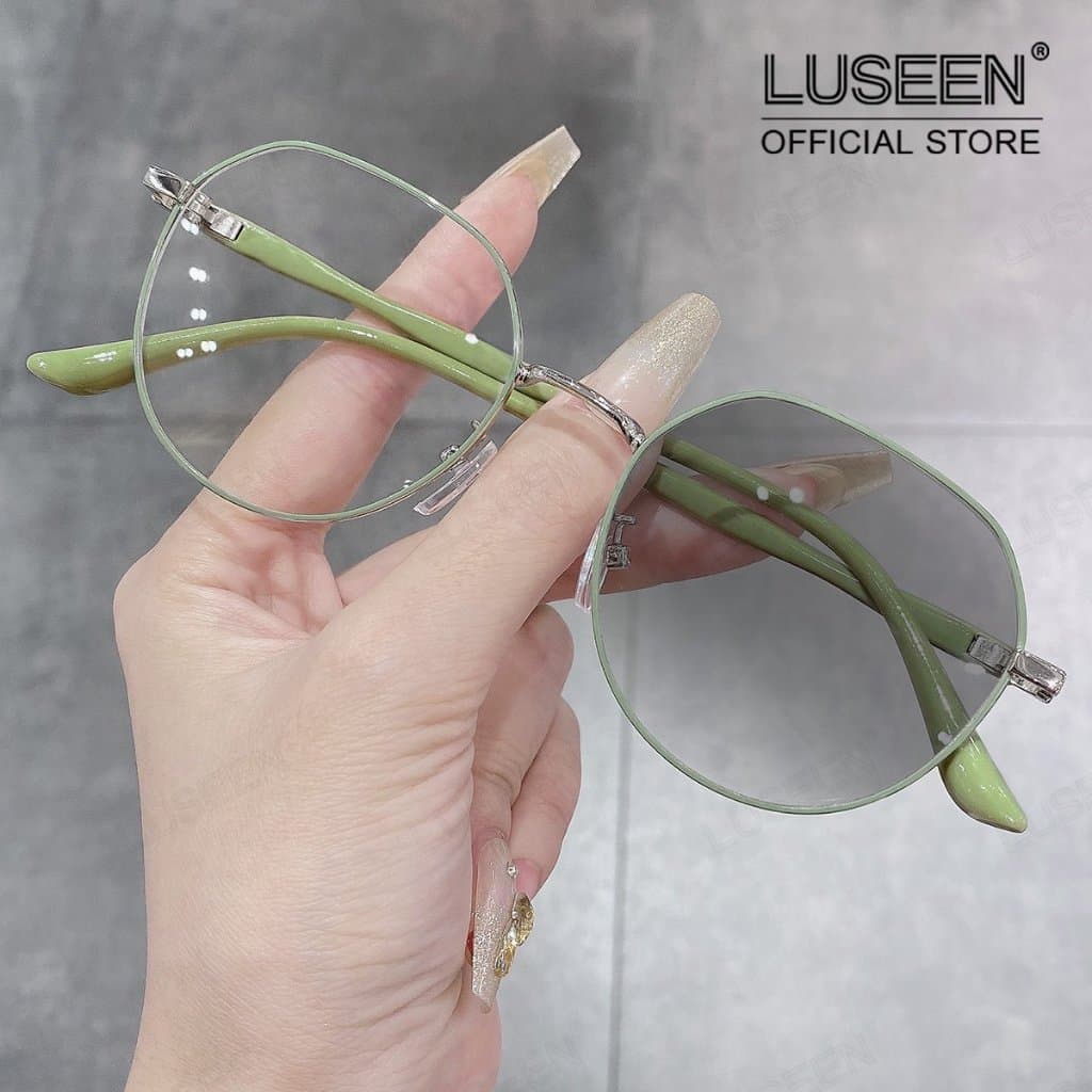 LUSEEN แว ่นตา แว่นตาโฟโตโครมิก ป้องกันแสงสีฟ้า และป ้องกันรังสีแว ่นตารอบแว เต ็มขอบสําหรับผู ้ชายผู ้หญิง…