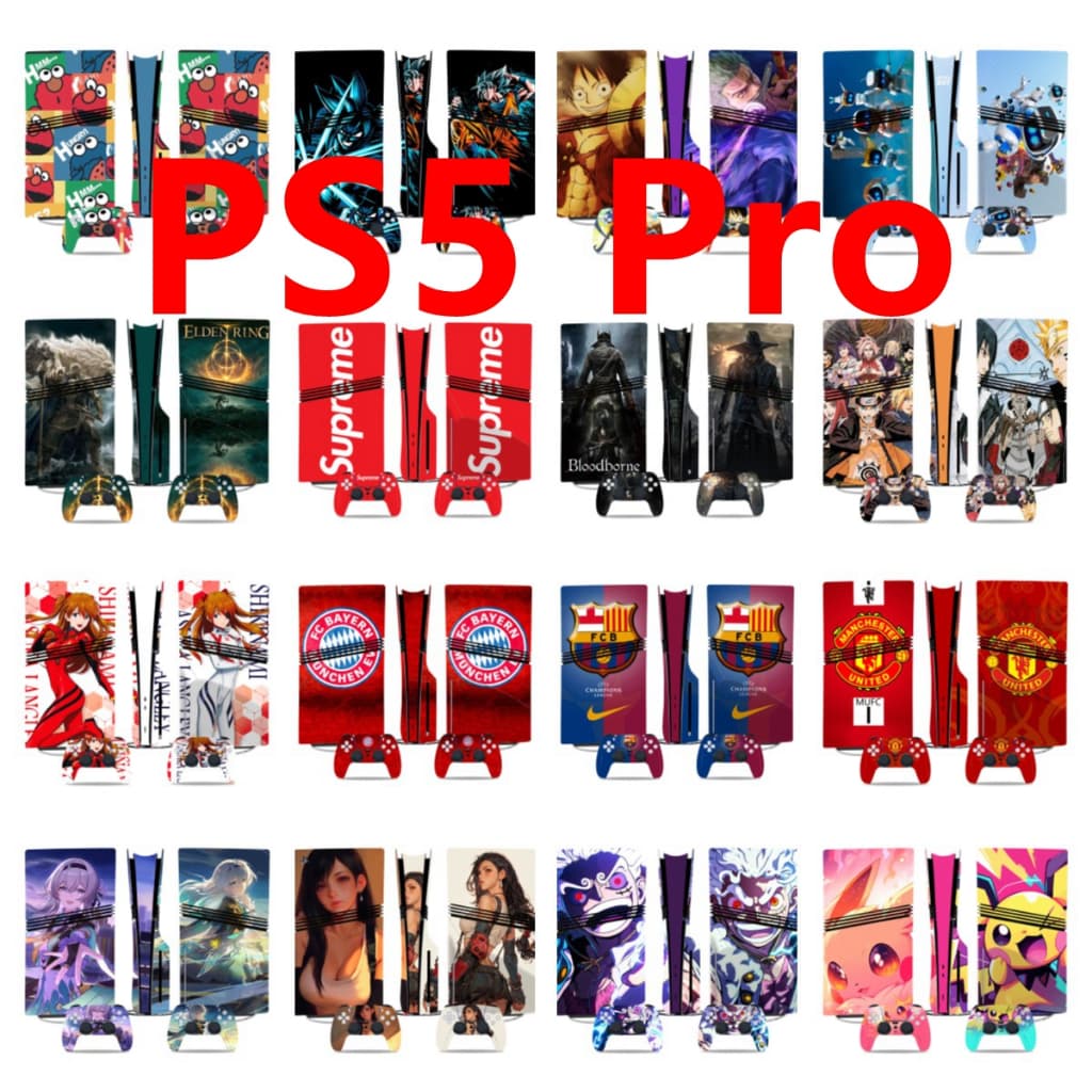 50 สีสติกเกอร์ผิวใช้งานร่วมกับ Sony Playstation 5 Pro Disc & Digital Edition ไวนิล Decal…