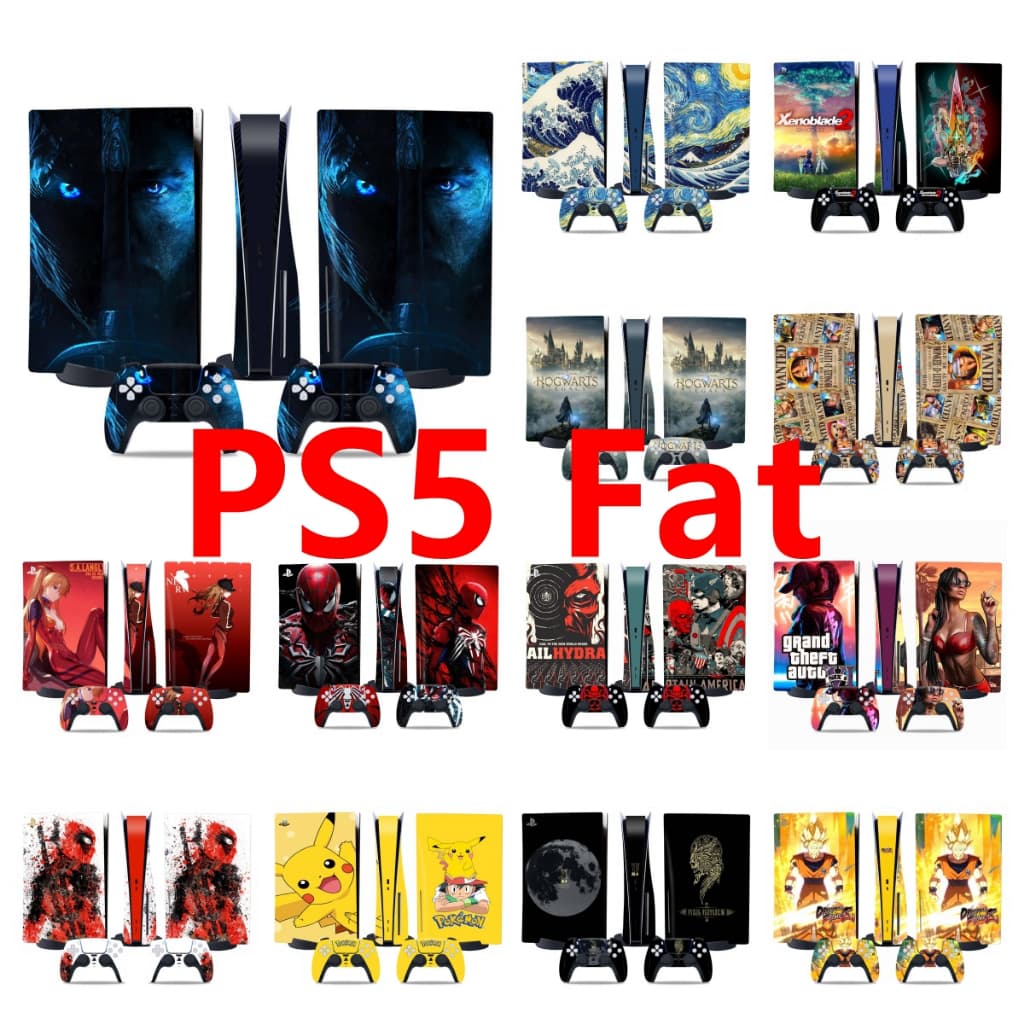 50 สีสติกเกอร์ผิวใช้งานร่วมกับ Sony Playstation 5 ไขมัน Disc & Digital Edition ไวนิล Decal…