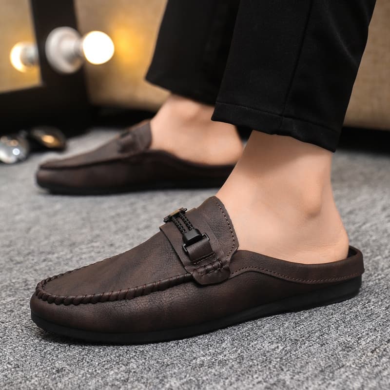 🚚สปอตสินค้า🚚 loafer รองเท้าหนัง รองเท้าเเตะ ผู้ชาย รองเท้าออกซฟอร์ดหนัง โลฟเฟอร์ โลฟเฟอร์หนังลําลอง…