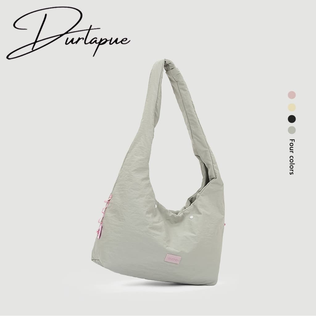 (New product)DURLAPUE กระเป๋าโท้ทสีพื้น กระเป๋าสะพายไหล่/ถือบุฟองน้ํานุ่มฟู มีให้เลือกหลายสี…