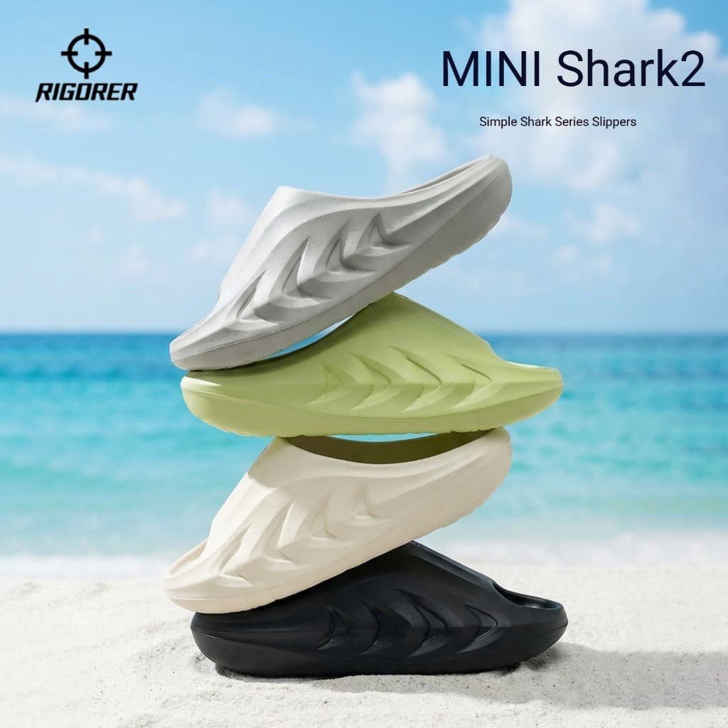 RIGORER รองเท้าแตะ Mini Shark 2 รุ่นใหม่ 2026 นุ่มสบาย กันลื่น เหมาะกับกีฬา/ชายหาด/ในบ้าน สีหลายสี…