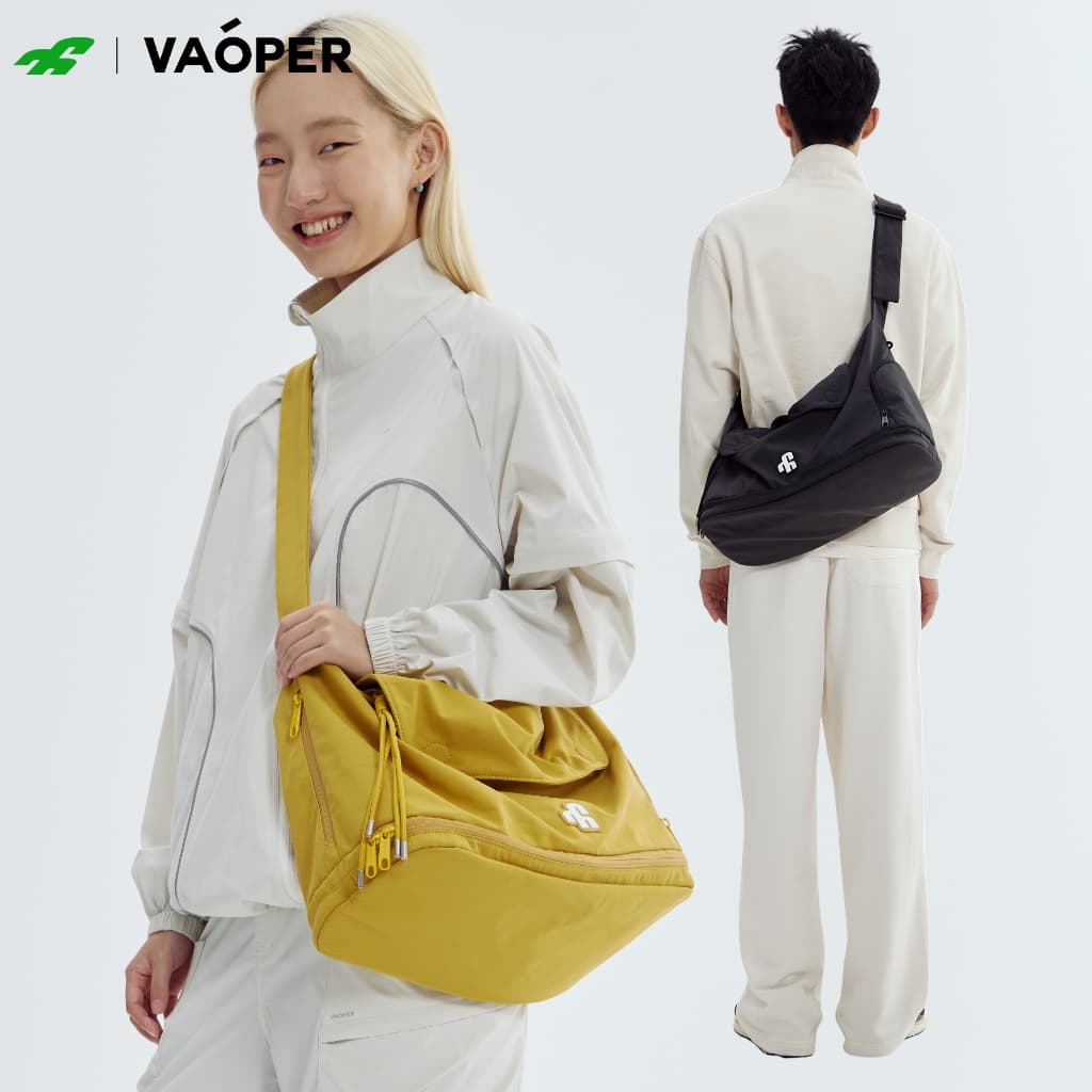 VAOPER กระเป๋าสะพายข้างความจุใหญ่ไนลอน เหมาะท่องเที่ยวกีฬา ดีไซน์ยูนิเซ็กซ์ L689