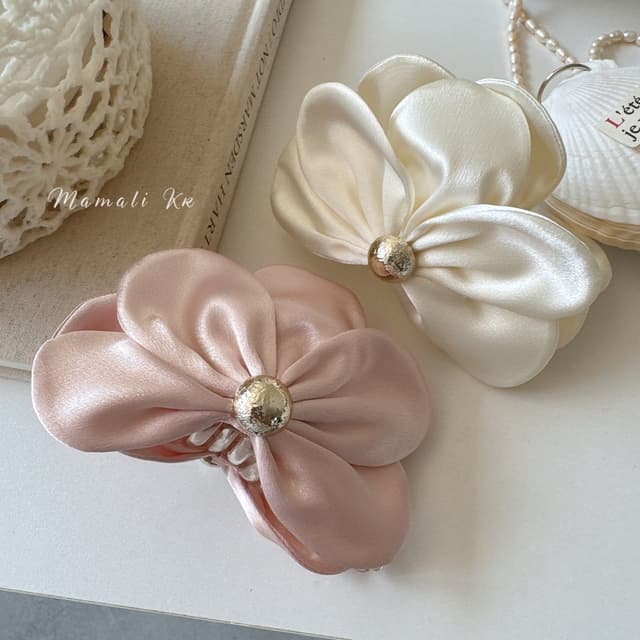 คลิปผมซาตินเงางาม สไตล์เกาหลี สําหรับจัดแต่งทรงผมอย่างสวยงาม