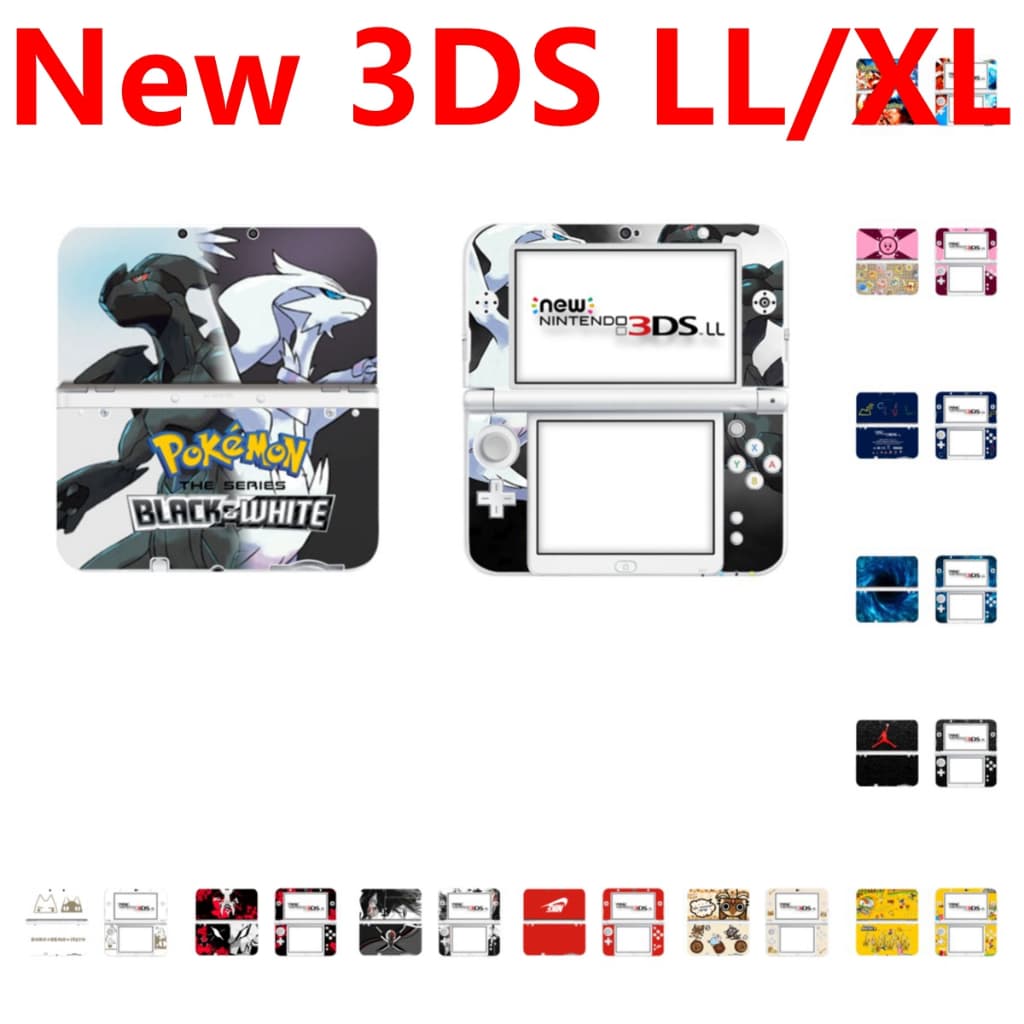 75 สีสติกเกอร์ผิวใช้งานร่วมกับ Nintendo ใหม่ 3DS LL/XL ไวนิล Decal ชุดห่อป้องกันฟิล์มสําหรับ NEW-3DS-LL คอนโซล