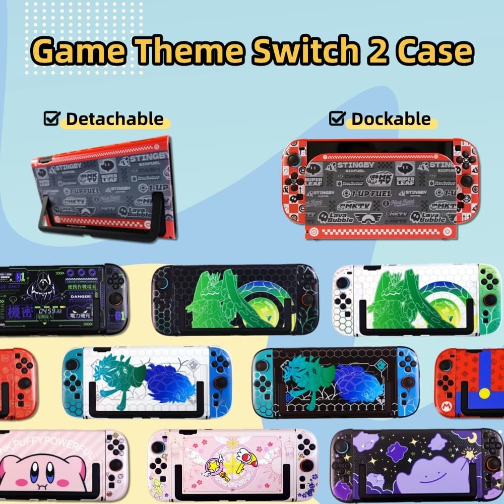 เคสธีมเกม Switch สําหรับ Nintendo Switch 2 / OLED Dockable การออกแบบแบบถอดได้ Poké Legends: ZA สต็อกท้องถิ่น