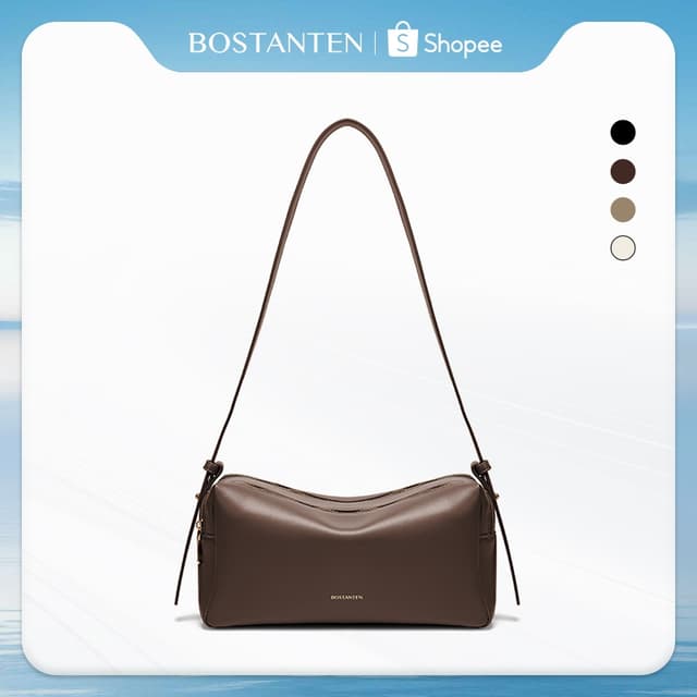 BOSTANTEN Betty Bag กระเป๋าสะพายไหล่ สะพายข้างแฟชั่นสําหรับผู้หญิง น้ําหนักเบาและสะดวกสบาย…