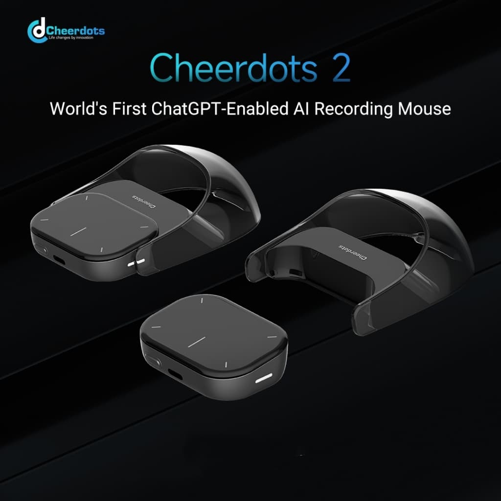 Cheerdots2 Air Mouse เมาส์บลูทูธฟังก์ชั่นเมาส์ไร้สายอัจฉริยะที่ถอดออกได้ All-in-One…