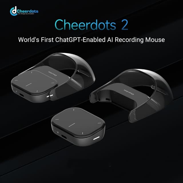 Cheerdots2 Air Mouse เมาส์บลูทูธฟังก์ชั่นเมาส์ไร้สายอัจฉริยะที่ถอดออกได้ All-in-One…