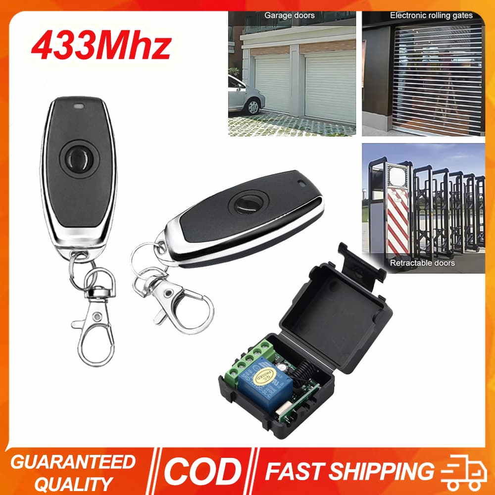 (หุ้นไทยพร้อม) โมดูลรับสัญญาณ 433Mhz DC12V 10A Relay 1CH RF พร้อมรีโมตคอนโทรล สําหรับรีโมตคอนโทรล LED…