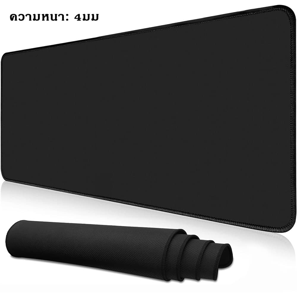แผ่นรองเมาส์เล่นเกม หนา 4 มม. 80x30 / 90x40 / 100x40 / 100x50 / 120x50 / 120x60 / 140x60cm กันหลุด…