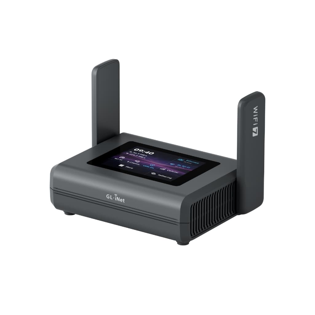 GL.iNet Slate 7 Pro (GL-BE10000) - เราเตอร์ Wi-Fi 7 แบบพกพา: 6GHz (5.7Gbps), สัมผัส 2.8", WireGuard…