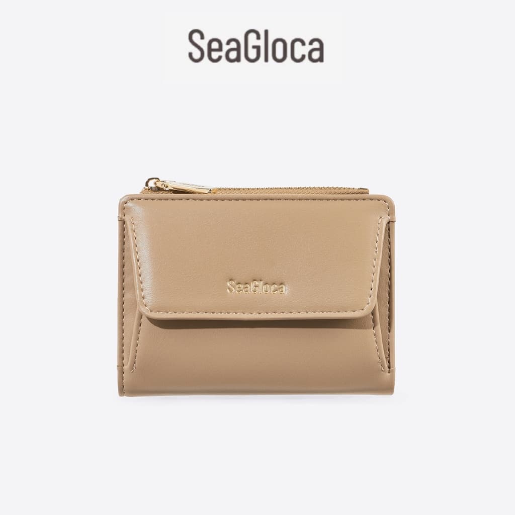 SeaGloca Soft Pastels Chic Bifold พร้อม Golden Snap & Zippered กระเป๋าจับคู่สําหรับผู้หญิงไม่มี 54