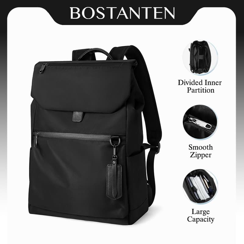 BOSTANTEN Horizon กระเป๋าเป้ผู้ชาย กันน้ํา ผ้าหนา ใส่โน้ตบุ๊ก จุเยอะ ใช้ทํางาน ธุรกิจ เดินทาง